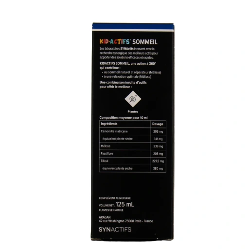 Synactifs Kid Actifs Sommeil
