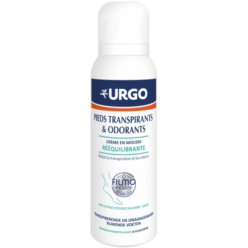 Urgo Crème Mousse Rééquilibrante Pieds Transpirants