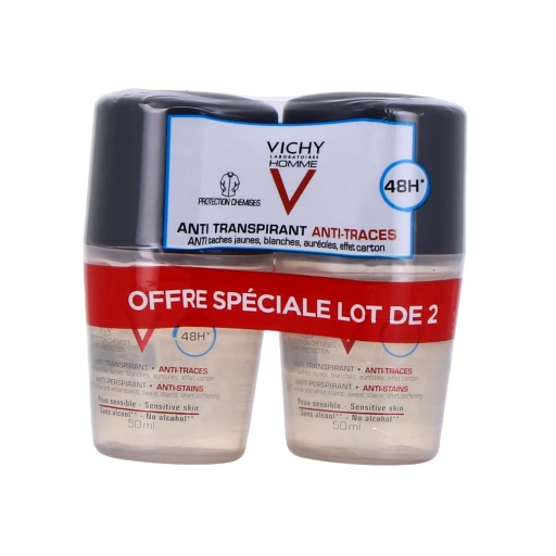 Vichy Homme Déodorant bille 48h anti-traces
