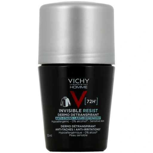 Vichy Homme Déodorant Invisible Resist Dermo Détranspirant 72h