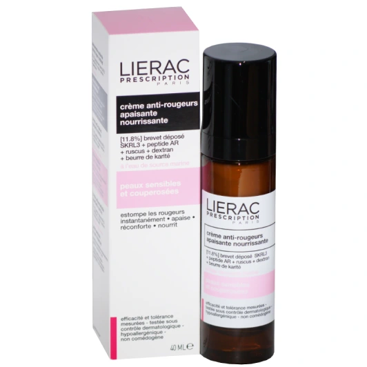 LIERAC Prescription Crème anti-rougeurs apaisante nourrissante