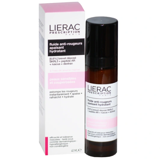 LIERAC Prescription Fluide anti-rougeurs apaisant hydratant