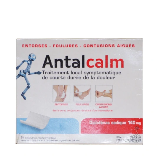 Antalcalm Emplâtres 140mg