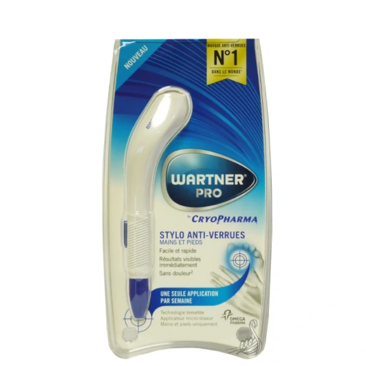 Wartner Pro Cryopharma Stylo anti-verrues Mains et pieds