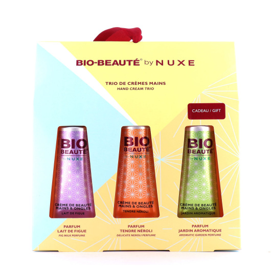 Coffret Bio beauté Nuxe 3 crèmes mains- Coffret de Noël