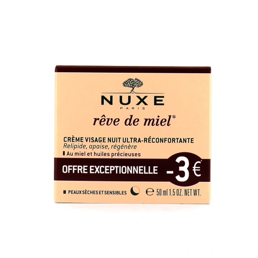 NUXE Rêve de Miel Crème visage ultra-réconfortante Nuit