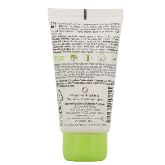 Crème Hydratante Bio A-Derma + Tote Bag Offert - 40 Ml | Neuf Sous Emballage