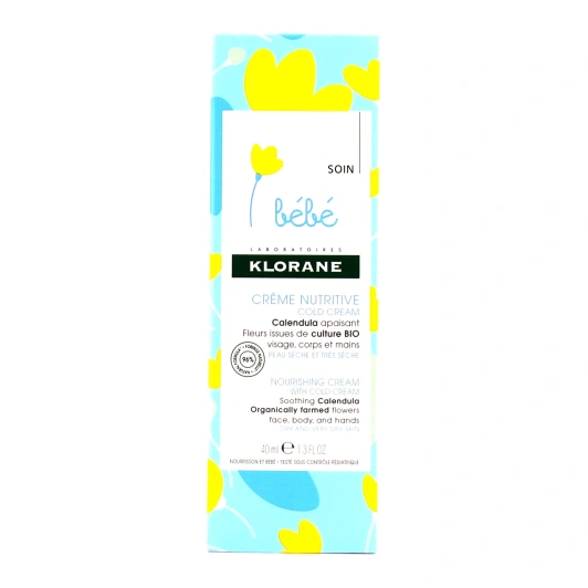 Klorane Bébé Crème Nutritive Cold Cream Calendula Apaisant