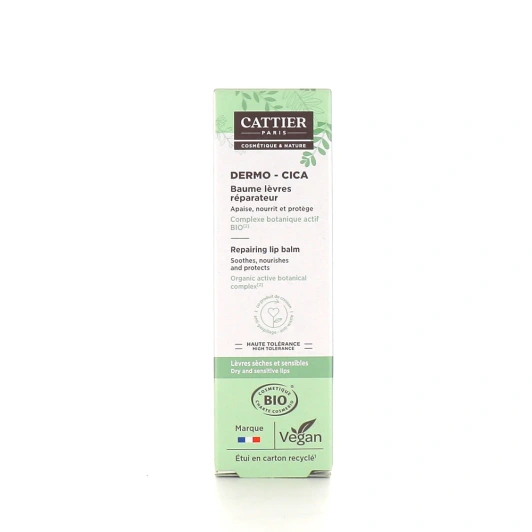 Cattier Dermo-Cica Baume Lèvres Réparateur Bio