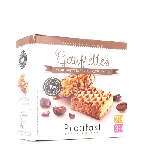 Protifast 4:PM 8 Gaufrettes Saveur Café/Moka