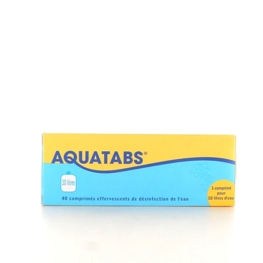 Aquatabs Désinfection de l'eau comprimés effervescents