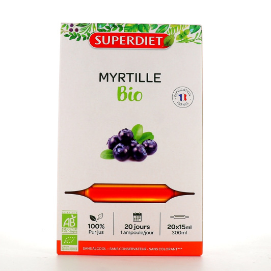 Super Diet Myrtille Bio 20 ampoules