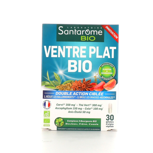 Santarome Ventre Plat Bio 30 gélules