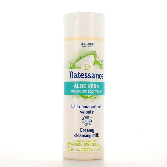 Natessance Lait Démaquillant Velouté Aloe Vera