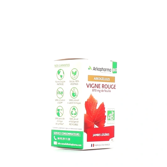 Arkogélules Vigne Rouge Jambes Légères