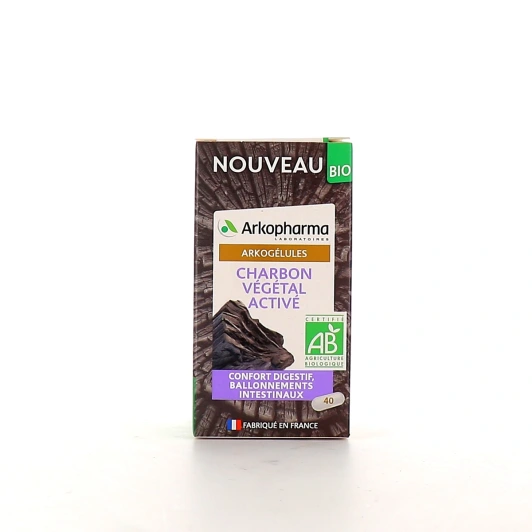 Arkogélules Charbon Végétal Activé Bio