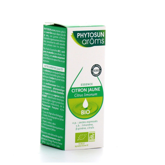 Phytosun Arôms Huile essentielle Citron jaune BIO