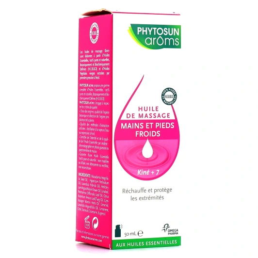 Phytosun Aroms Huile de Massage Mains et Pieds Froids 50 ml