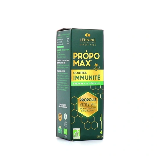 Lehning Propomax Immunité Prépare les Défenses Extrait de Propolis Bio