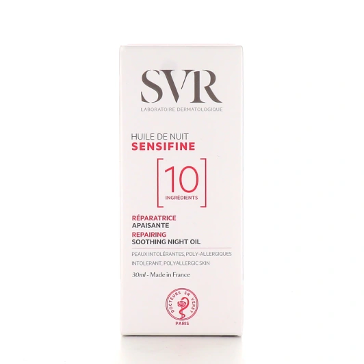 SVR Sensifine Huile de Nuit Réparatrice Apaisante