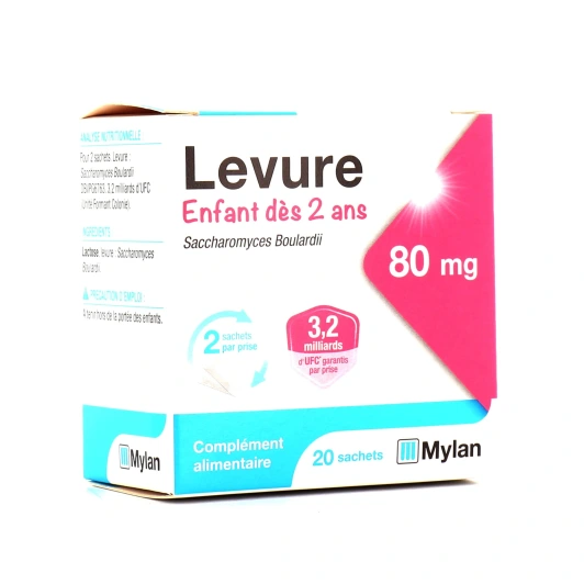 Mylan levure enfant 80mg 20 sachets