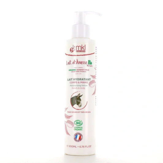 MKL Lait Hydratant Corps & Mains Lait d’ânesse Bio