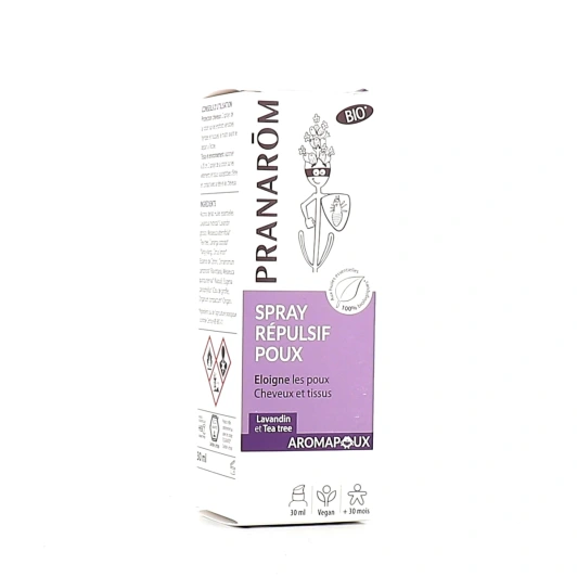Pranarom Lotion Répulsive Poux Bio Cheveux et Textiles