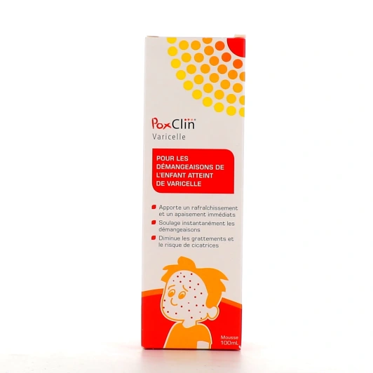 PoxClin Varicelle Mousse Anti-Démangeaisons