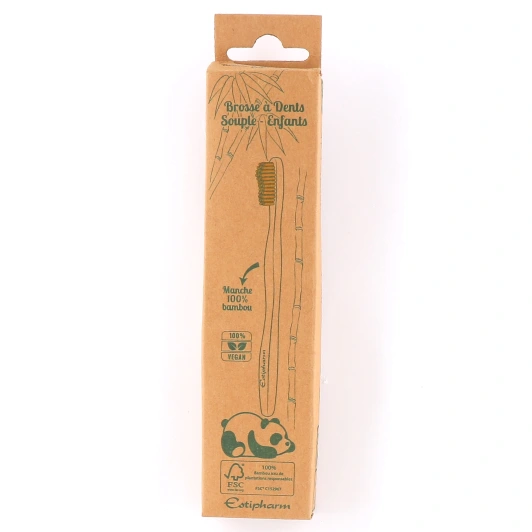 Estipharm Brosse à Dents Souple en Bambou