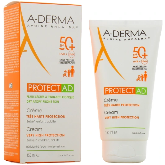 A-Derma Protect AD Crème solaire SPF 50+ Peau Atopique
