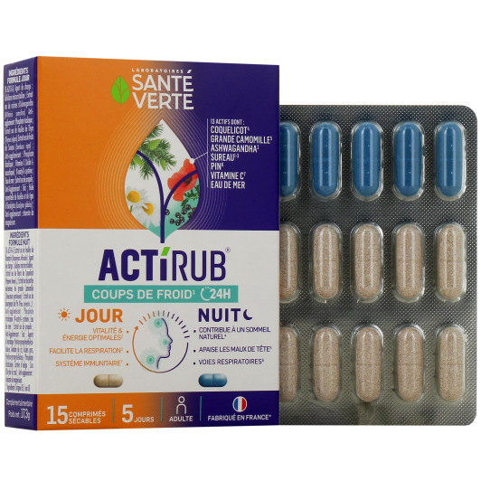 Actirub Coups de Froid 24h Comprimés Jour et Nuit