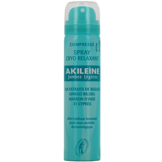Akileïne Spray Cryorelaxant Jambes Légères