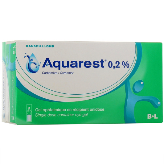 Aquarest 0,2% gel ophtalmique 60 unidoses