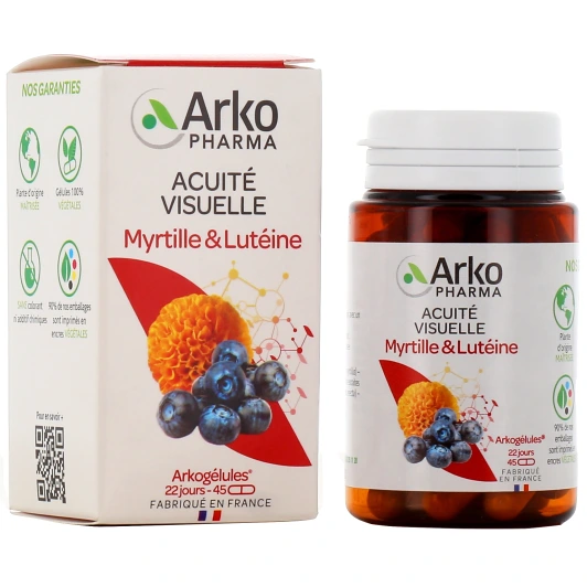 Arkogélules Myrtille & Lutéine Acuité Visuelle