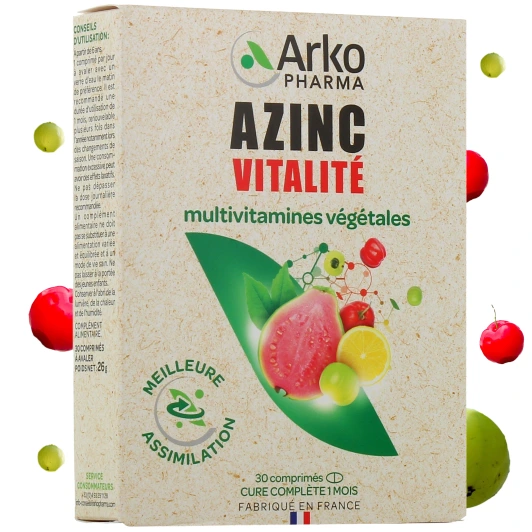 Azinc Vitalité Multivitamines Végétales
