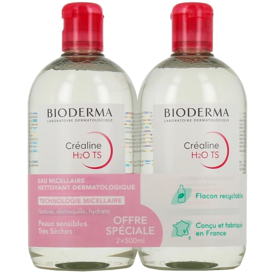 Bioderma Créaline H2O TS Eau micellaire démaquillante