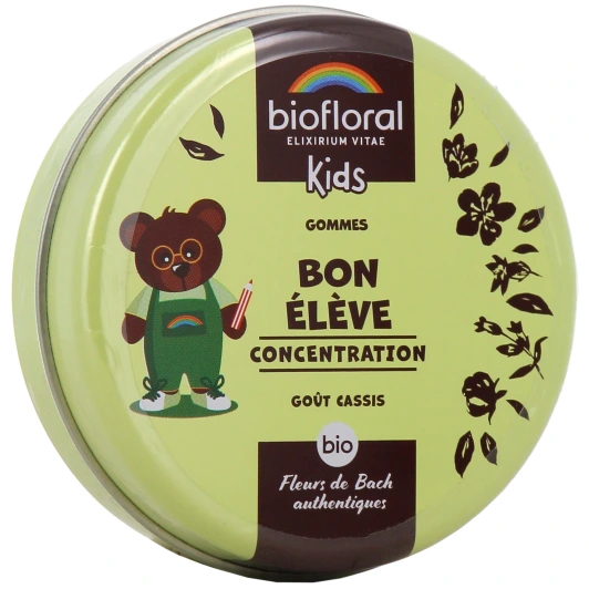 Biofloral Enfant Gommes Bio Bon Elève