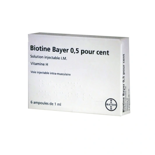 Biotine 0,5% 6 ampoules