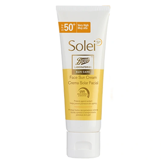 BOOTS Solei SP Crème Visage SPF50+ 50ml