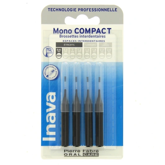 Inava Brossettes Interdentaires Mono Compact par 4