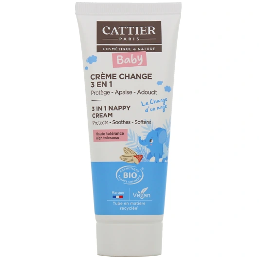 Cattier Bébé Crème Change 3 en 1 Bio