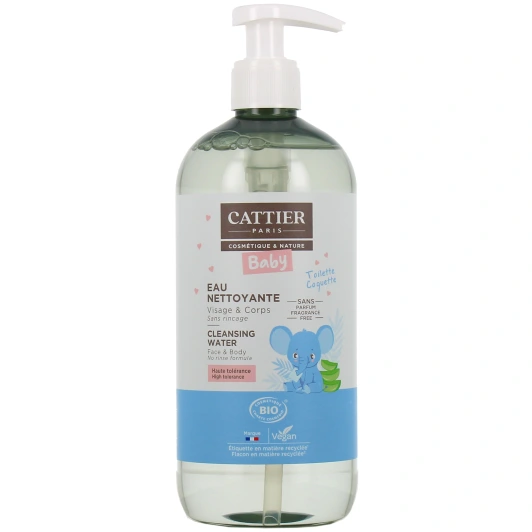 Cattier Bébé Eau Nettoyante Bio