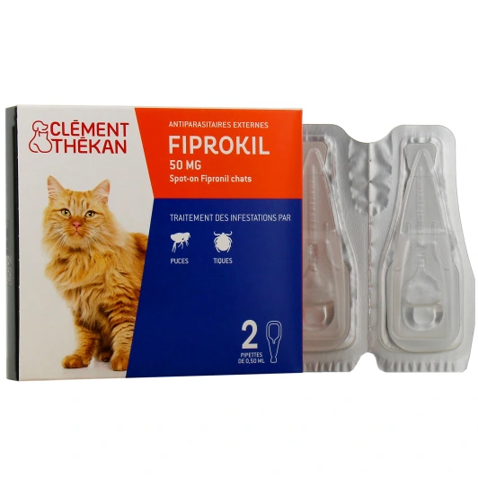 Clément Thékan Fiprokil Chat Spot-On Antiparasitaires