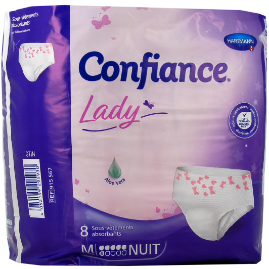 Confiance Lady Sous-Vêtements Absorbants