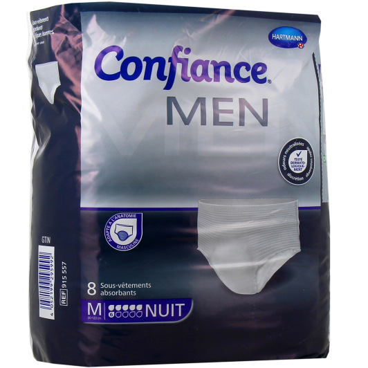 Confiance Men Sous-Vêtements Absorbants