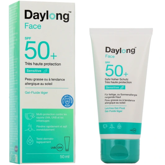 Daylong Sensitive Face Gel-fluide SPF 50+