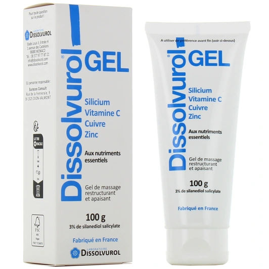 Dissolvurol Gel de Massage au Silicium