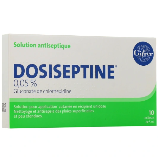 Dosiseptine 0,05% Solution Antiseptique en unidoses