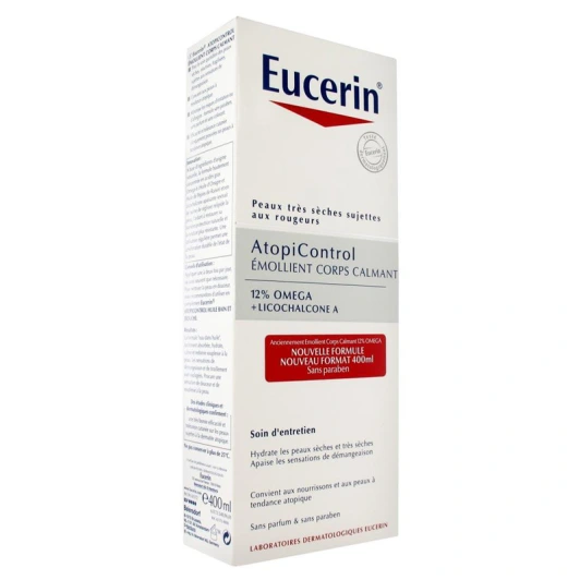 EUCERIN AtopiControl Emollient Corps Calmant 12% Oméga 400ml