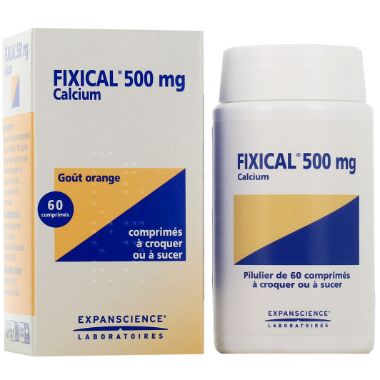 Fixical 500 mg 60 comprimés à sucer ou à croquer